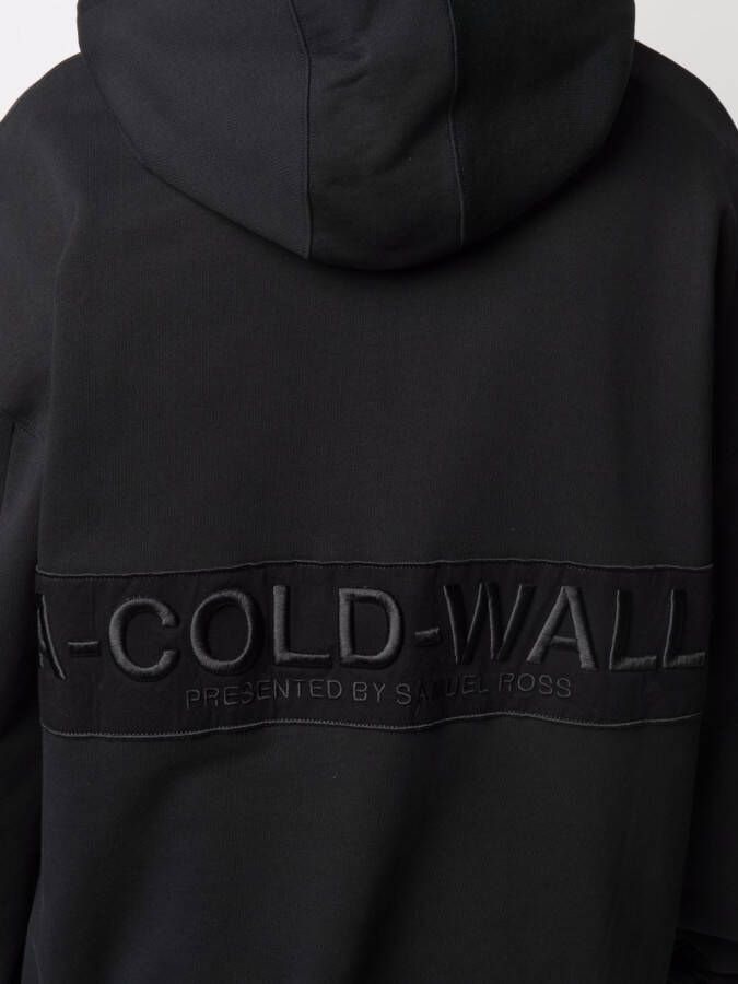 A-COLD-WALL* Hoodie met logopatch Zwart