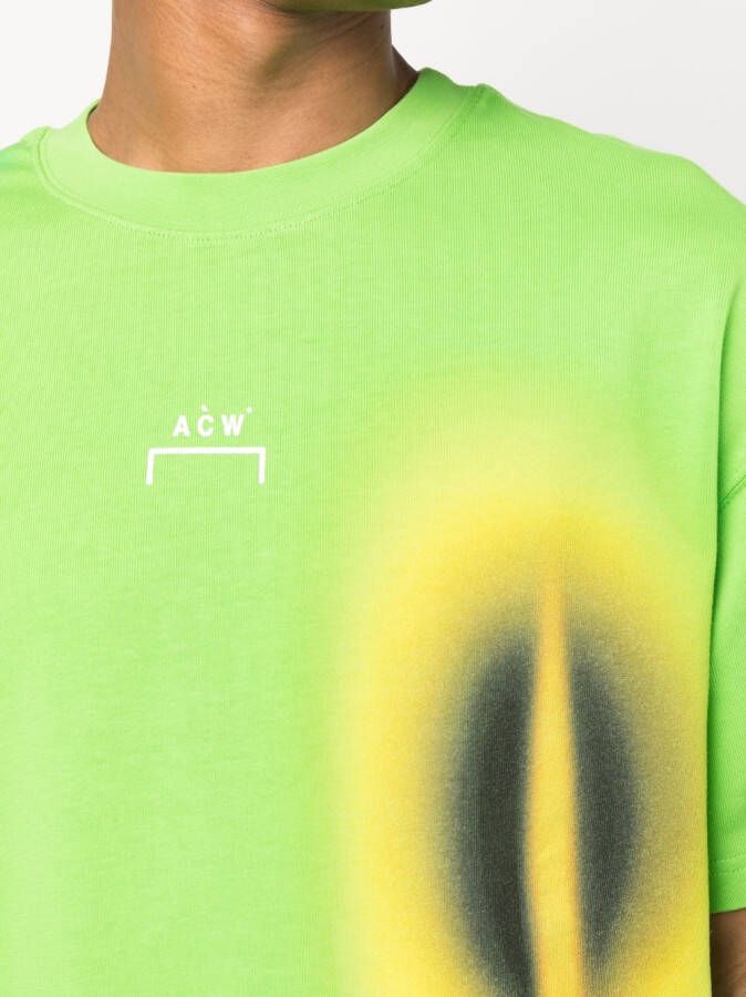 A-COLD-WALL* T-shirt met print Groen