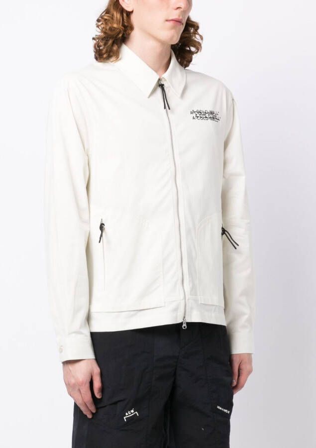 A-COLD-WALL* Shirtjack met logoprint Wit