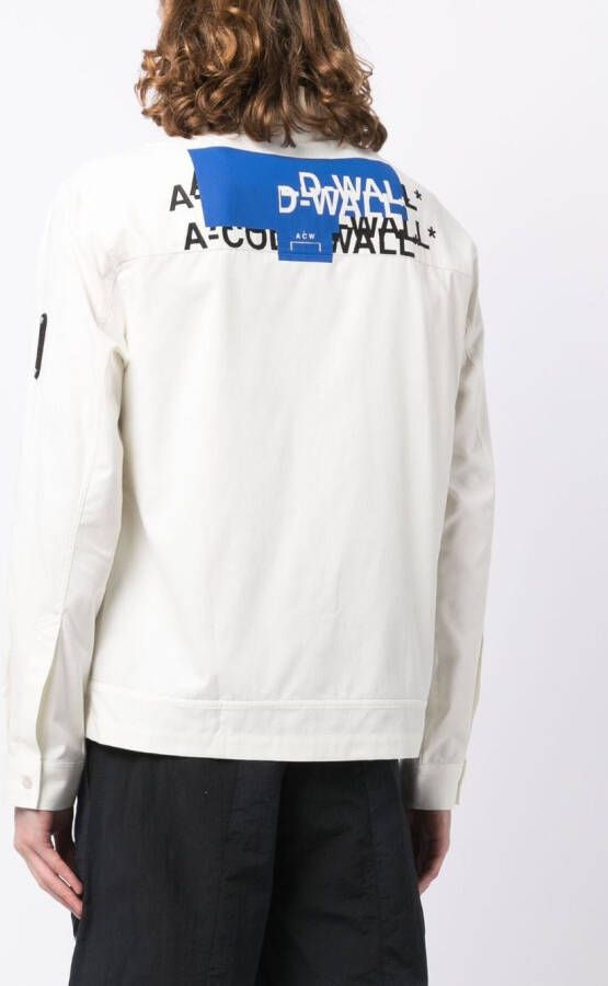 A-COLD-WALL* Shirtjack met logoprint Wit