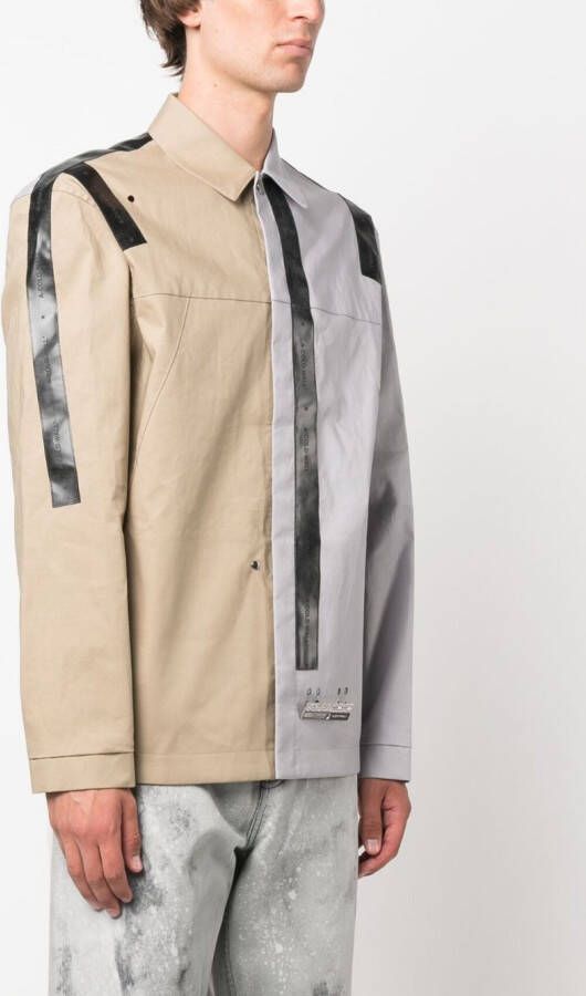 A-COLD-WALL* Mackintosh overhemd met vlakken Beige