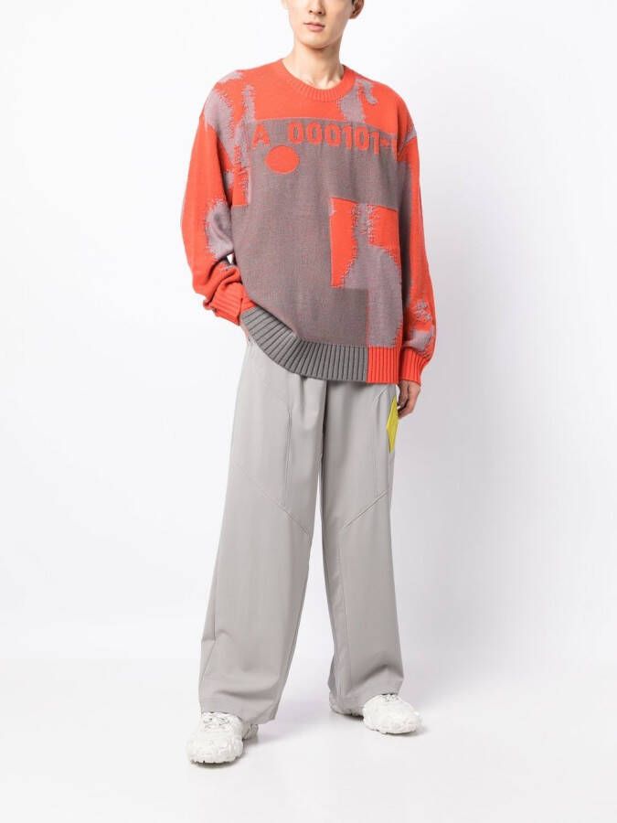 A-COLD-WALL* Oversized trui Rood