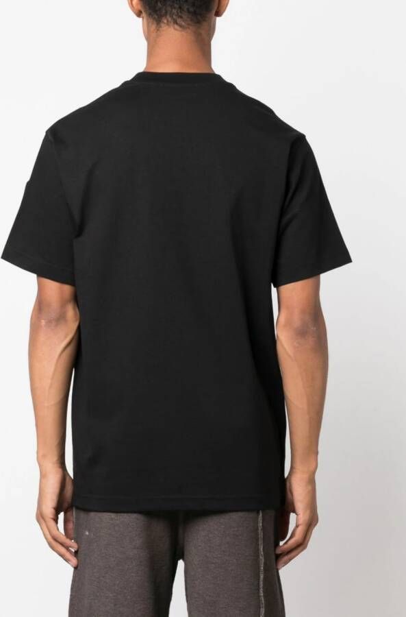 A-COLD-WALL* T-shirt met logoplakkaat Zwart