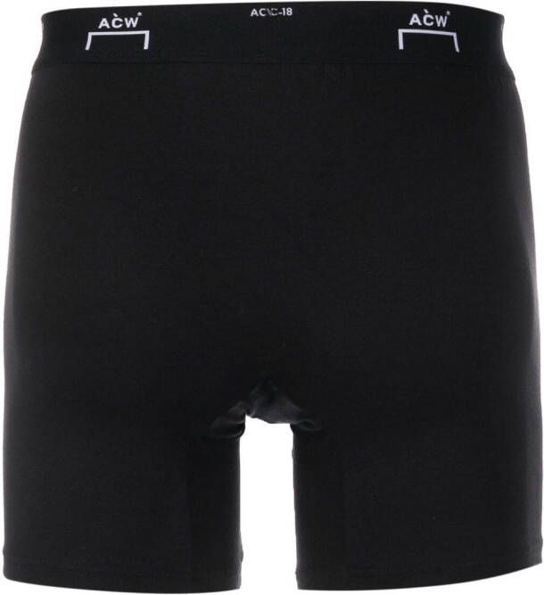 A-COLD-WALL* Shorts met logo Zwart