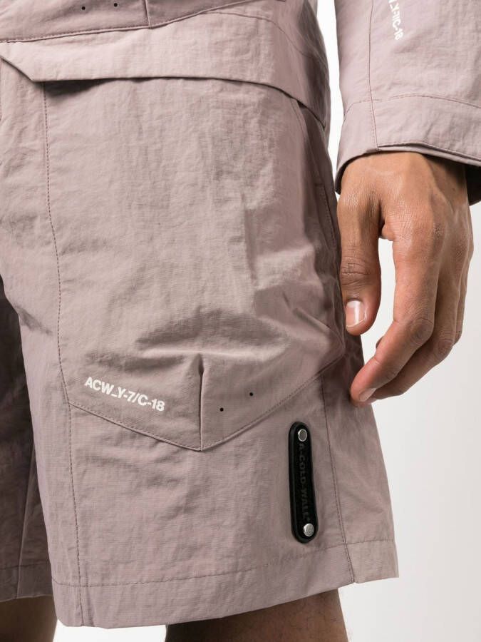 A-COLD-WALL* Shorts met logoprint Paars