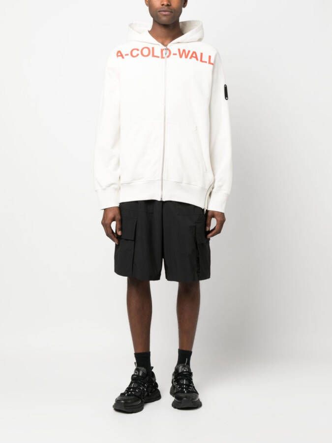 A-COLD-WALL* Hoodie met logoprint Wit