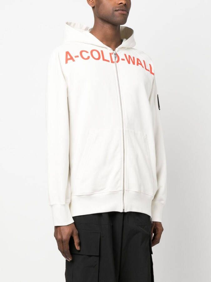 A-COLD-WALL* Hoodie met logoprint Wit