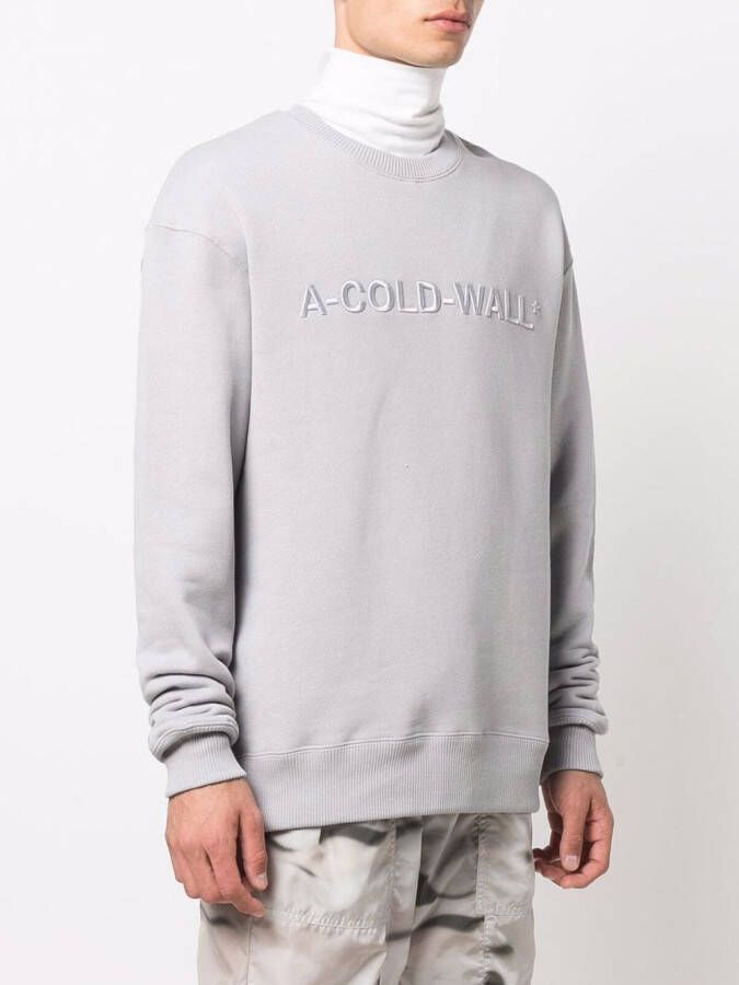 A-COLD-WALL* Sweater met geborduurd logo Grijs