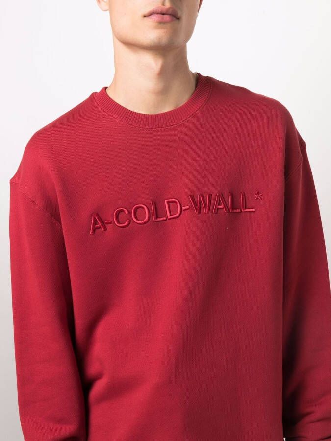 A-COLD-WALL* Sweater met geborduurd logo Rood