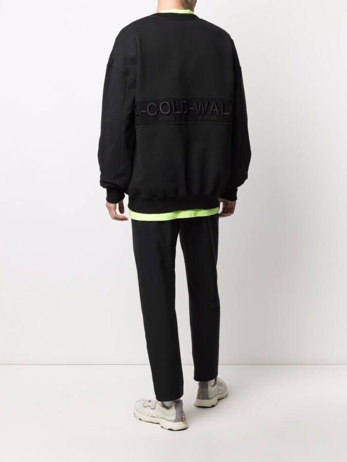 A-COLD-WALL* Sweater met logopatch Zwart