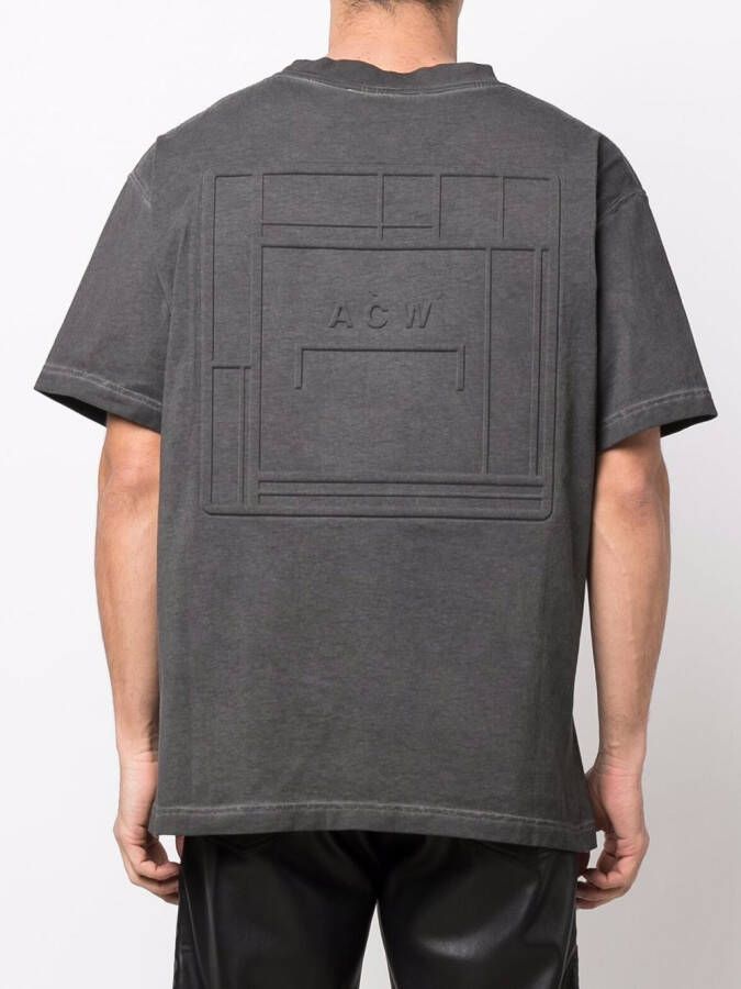 A-COLD-WALL* T-shirt met geborduurd logo Zwart