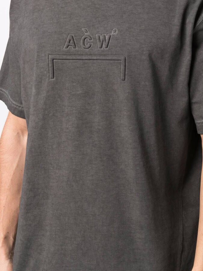 A-COLD-WALL* T-shirt met geborduurd logo Zwart
