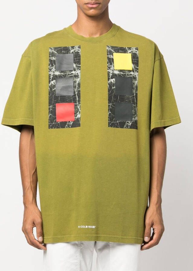A-COLD-WALL* T-shirt met grafische print Groen