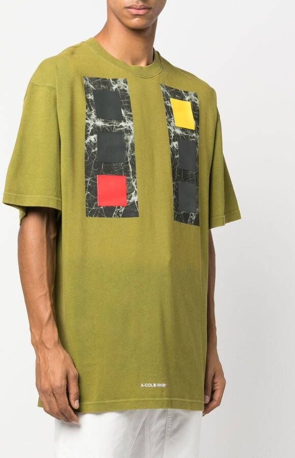 A-COLD-WALL* T-shirt met grafische print Groen