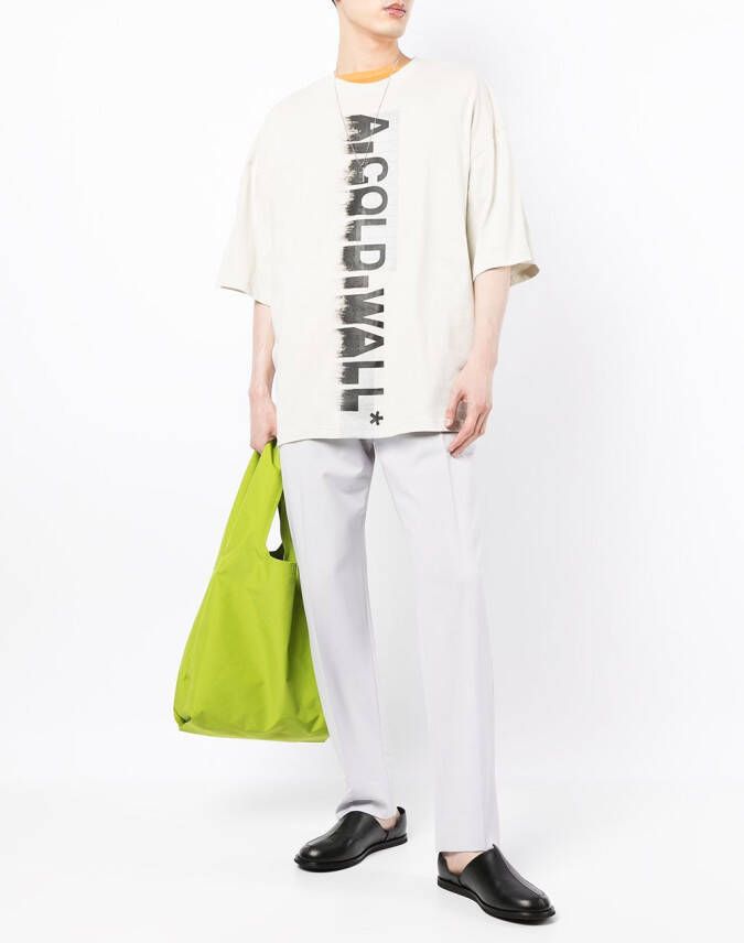 A-COLD-WALL* T-shirt met logoprint Beige