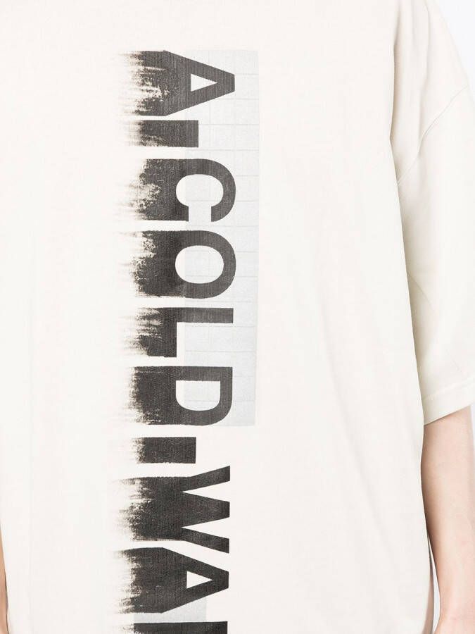 A-COLD-WALL* T-shirt met logoprint Beige