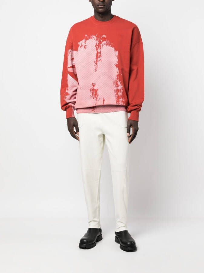 A-COLD-WALL* Sweater met tie-dye print Rood