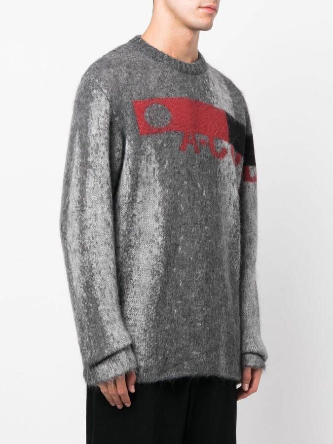 A-COLD-WALL* Trui met logo jacquard Grijs