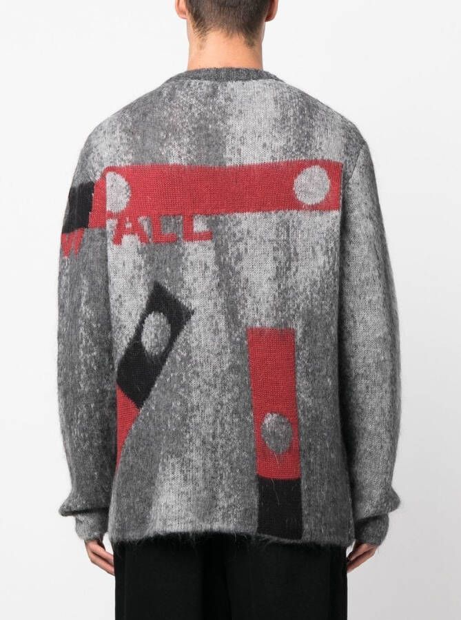 A-COLD-WALL* Trui met logo jacquard Grijs
