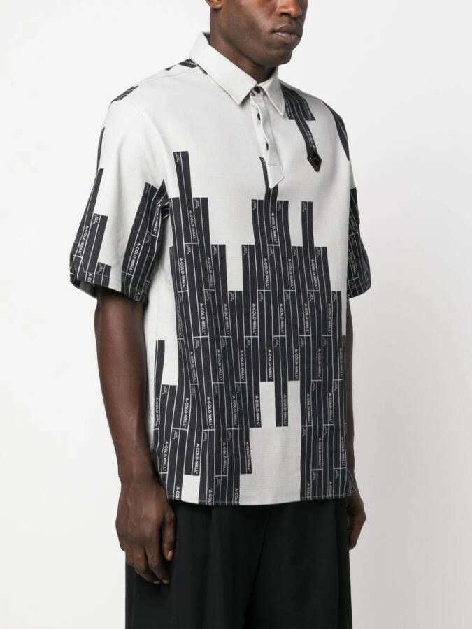 A-COLD-WALL* Poloshirt met monogram Grijs