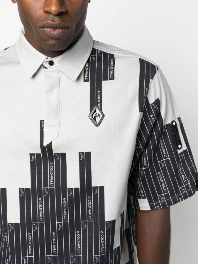A-COLD-WALL* Poloshirt met monogram Grijs