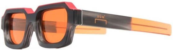 A-COLD-WALL* x Retrosuperfuture Caro zonnebril met vierkant montuur Oranje