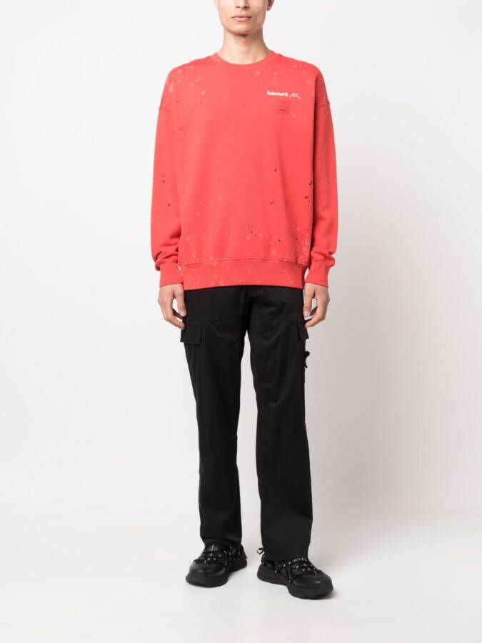 A-COLD-WALL* x Timberland sweater met ronde hals Rood