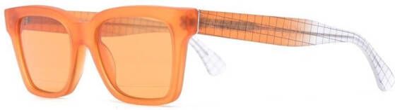 A-COLD-WALL* Zonnebril met vierkant montuur Oranje