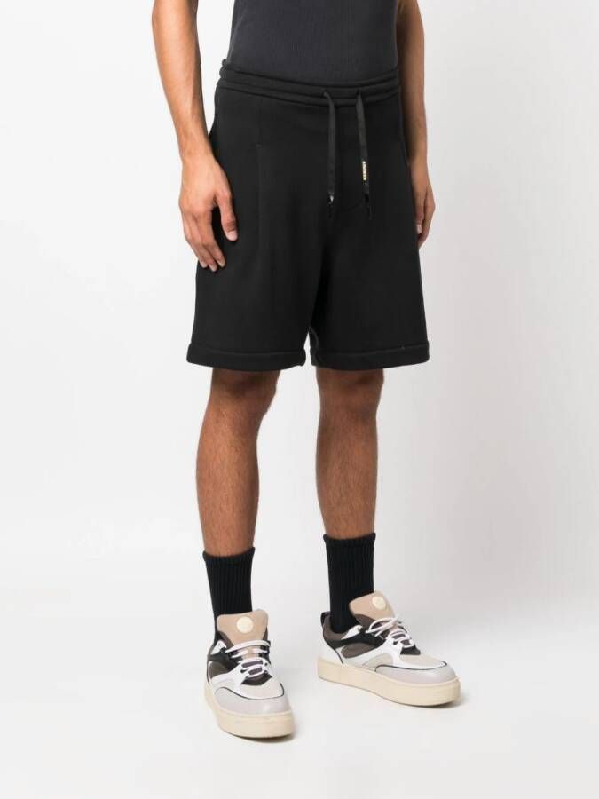 A Paper Kid Trainingsshorts met logopatch Zwart