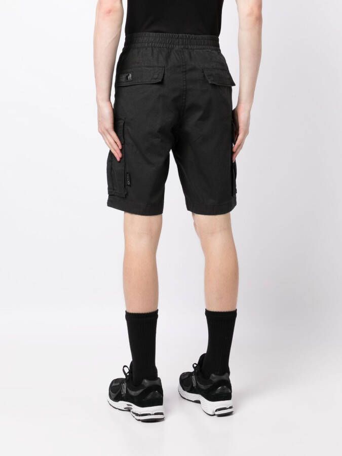 AAPE BY *A BATHING APE Bermuda shorts met logopatch Zwart