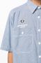 AAPE BY *A BATHING APE Overhemd met geborduurd logo Blauw - Thumbnail 5