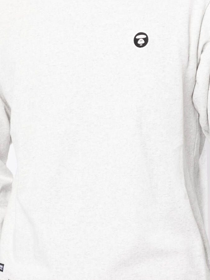 AAPE BY *A BATHING APE Overhemd met logoprint Grijs
