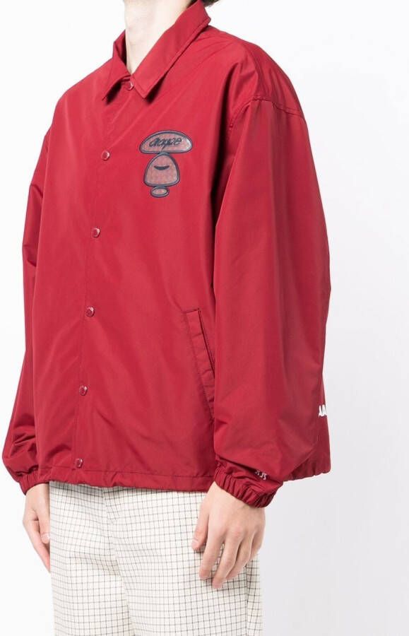 AAPE BY *A BATHING APE Shirtjack met patch Rood