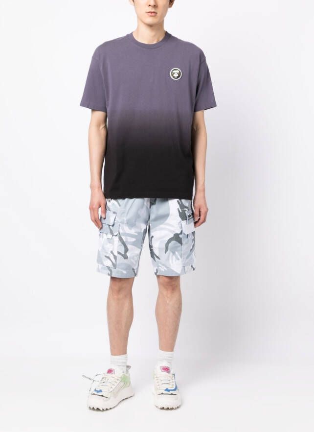 AAPE BY *A BATHING APE Shorts met camouflageprint Blauw