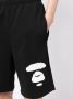 AAPE BY *A BATHING APE Shorts met verlaagd kruis Zwart - Thumbnail 5