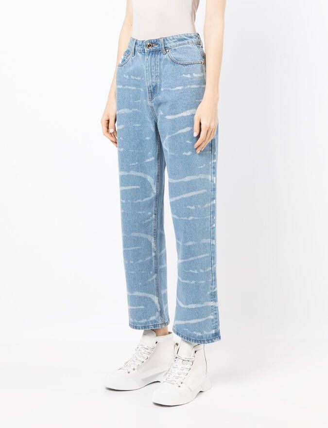 AAPE BY *A BATHING APE Straight jeans Blauw