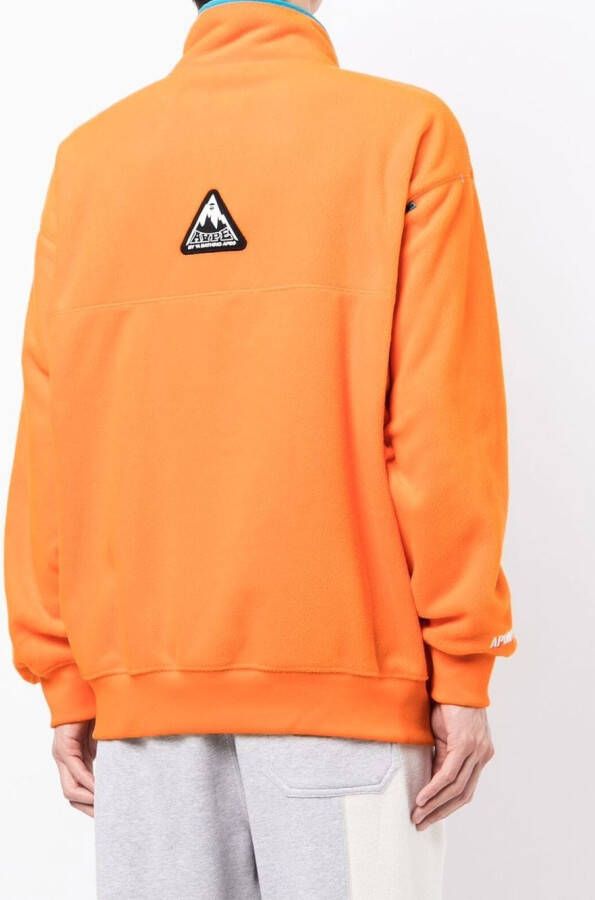 AAPE BY *A BATHING APE Sweater met logoprint Oranje