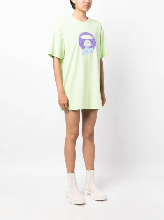 AAPE BY *A BATHING APE T-shirt met print Groen
