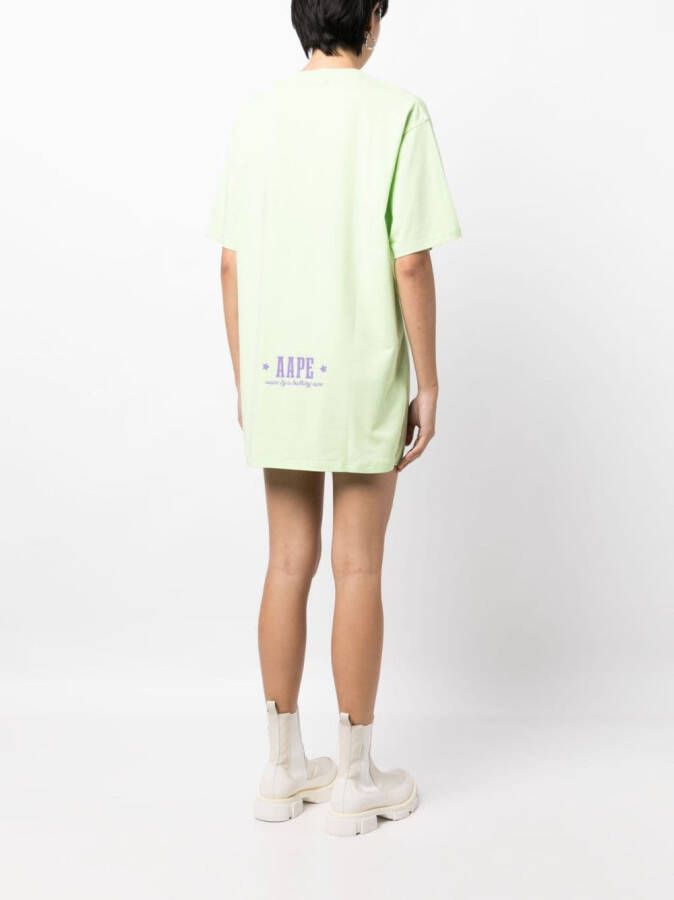 AAPE BY *A BATHING APE T-shirt met print Groen