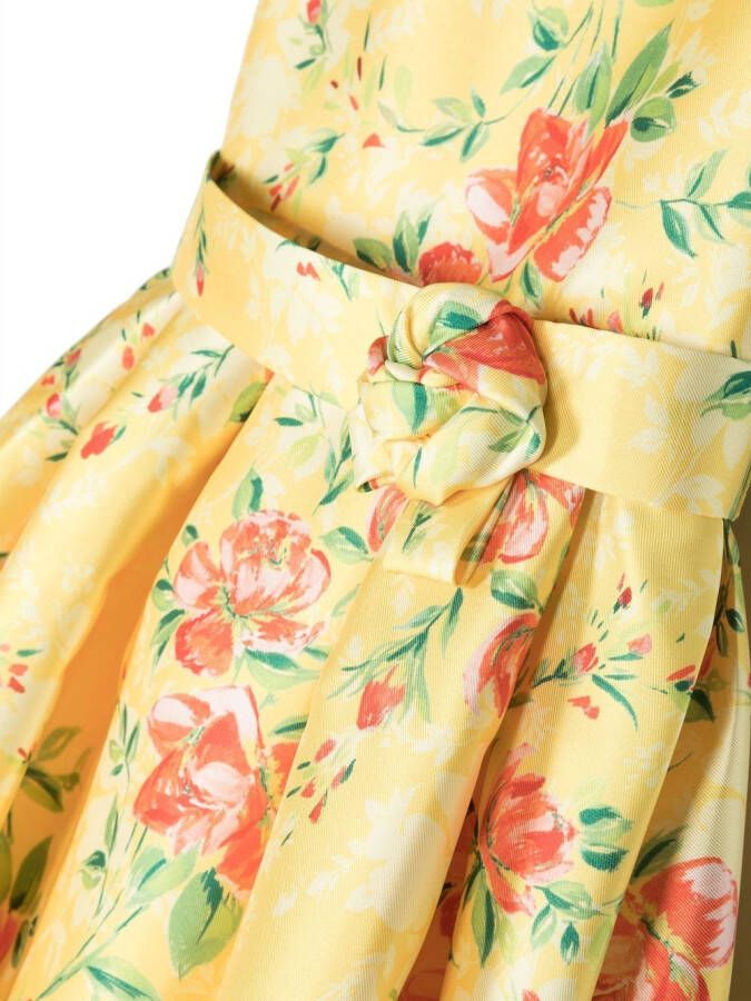 Abel & Lula Jurk met bloemenpatch Geel
