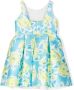 Abel & Lula Jurk met bloe print Blauw - Thumbnail 2