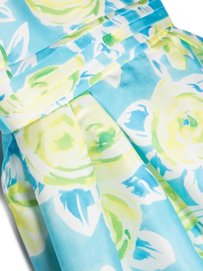 Abel & Lula Jurk met bloemenprint Blauw
