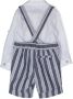 Abel & Lula Gestreepte shorts en shirt Blauw - Thumbnail 2