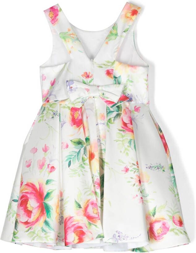 Abel & Lula Jurk verfraaid met strik Wit