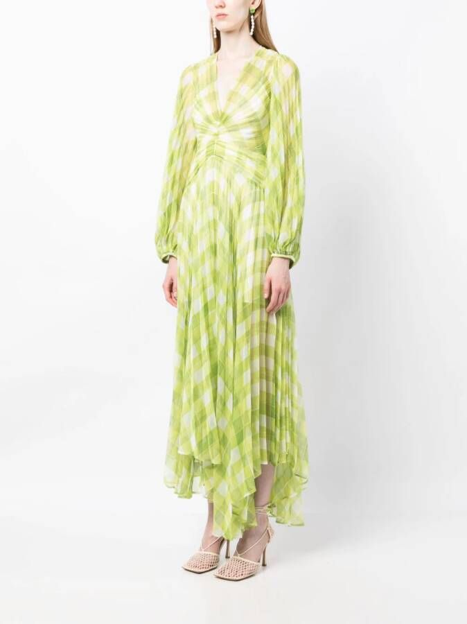 Acler Asymmetrische jurk Groen