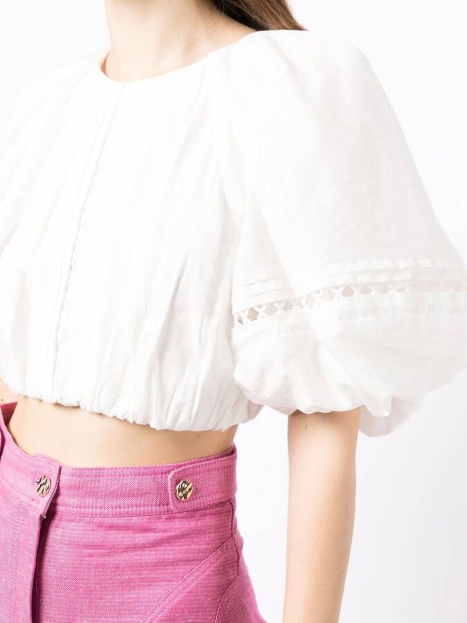 Acler Cropped blouse Wit