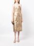 Acler Midi-jurk met metallic-effect Goud - Thumbnail 1