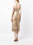 Acler Midi-jurk met metallic-effect Goud - Thumbnail 3