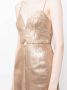 Acler Midi-jurk met metallic-effect Goud - Thumbnail 4