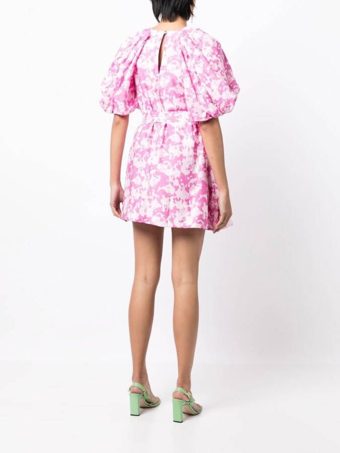 Acler Mini-jurk met bloemenprint Roze